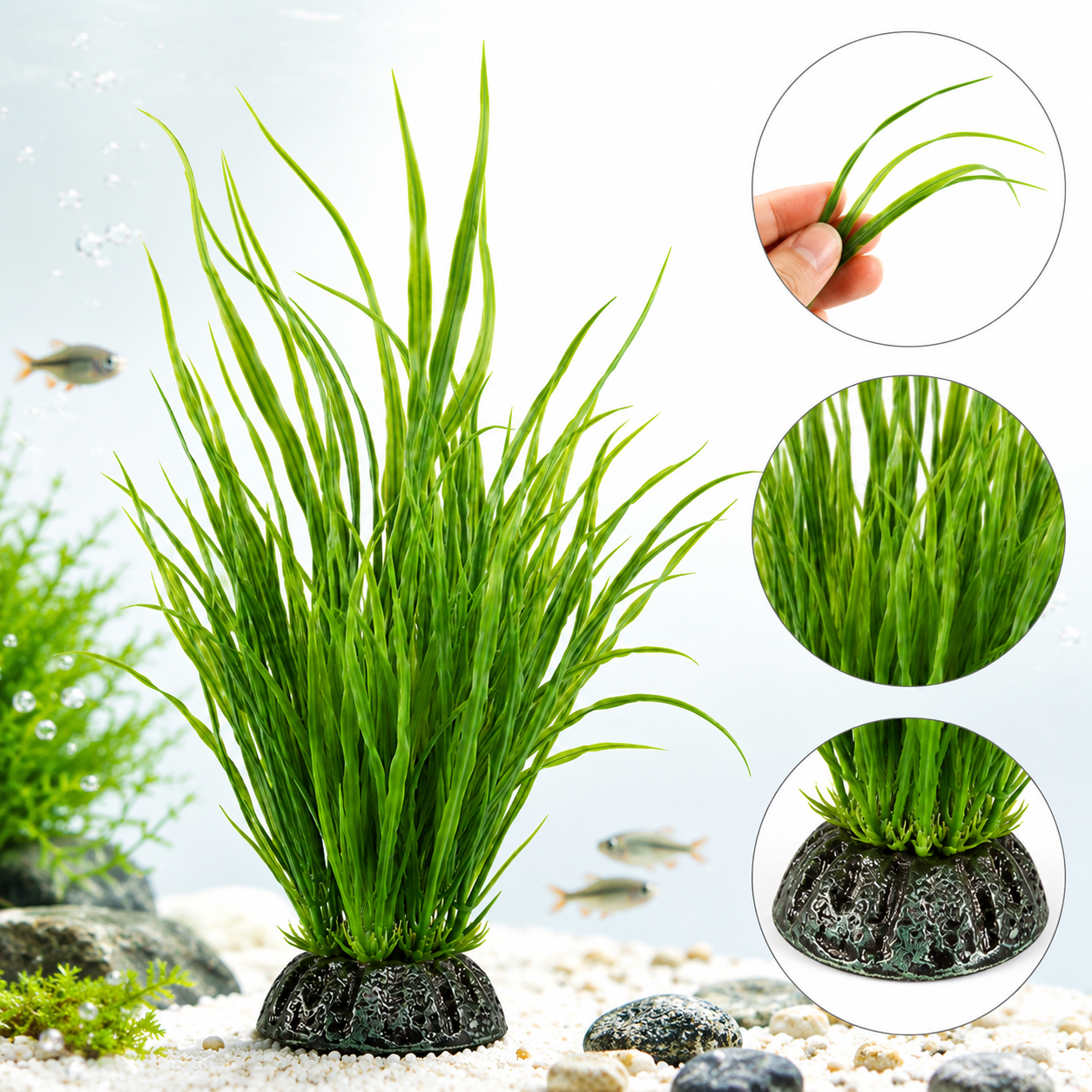Xcakoosfcz® Ocean Meadow Soft Seagrass Plant