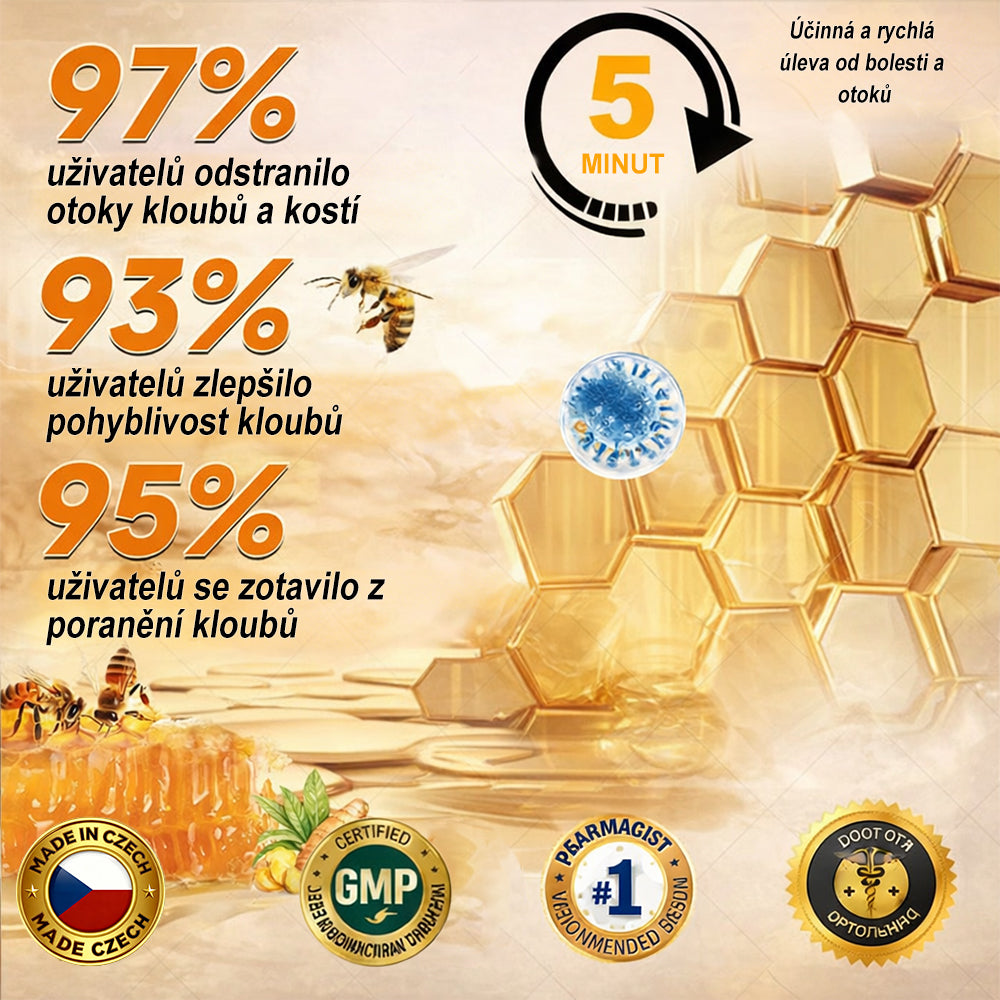 Krém na zmírnění bolesti a zpevnění kostí Purelora® s botulotoxinem a včelím jedem 🐝🌿 (Speciálně pro seniory a doporučen ortopedickými specialisty) 🔥🔥