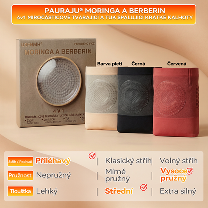 🇨🇿PAURAJU® 4v1 Termogenní Tvarující Šortky s Moringou a Berberin 💯 – ⚡ Kompresní Kraťasy pro Tvarování Postavy, Podporu Metabolismu & Denní Nošení (30 min rutina) 🌸 Časově omezená sleva až 70 %🔥