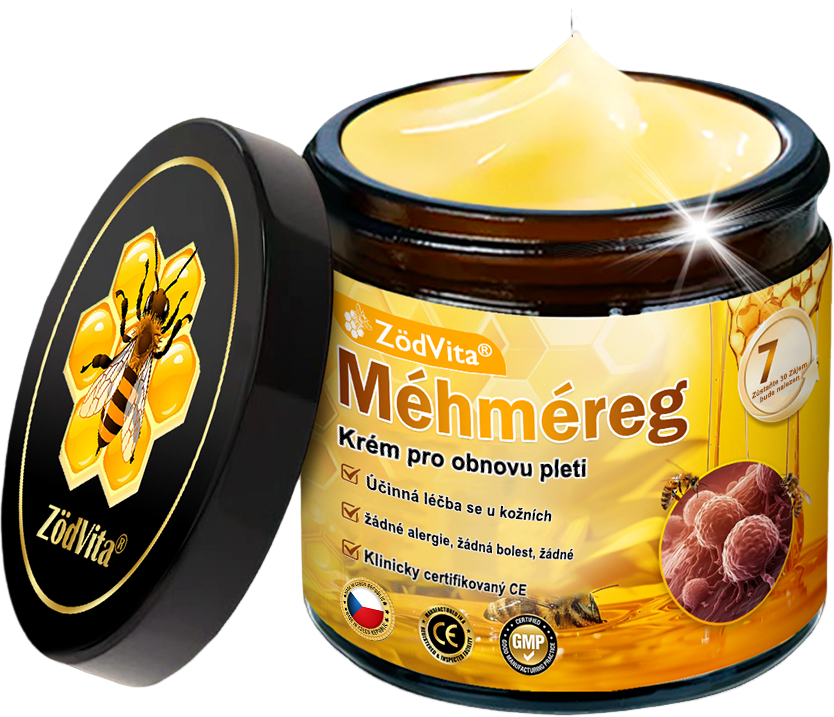 🇨🇿 ZödVita® Krém na obnovu pleti s včelím jedem☄️ Přírodní krém proti stárnutí, zpevňuje pleť, redukuje vrásky – 50 ml