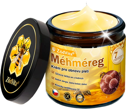 🇨🇿 ZödVita® Krém na obnovu pleti s včelím jedem☄️ Přírodní krém proti stárnutí, zpevňuje pleť, redukuje vrásky – 50 ml