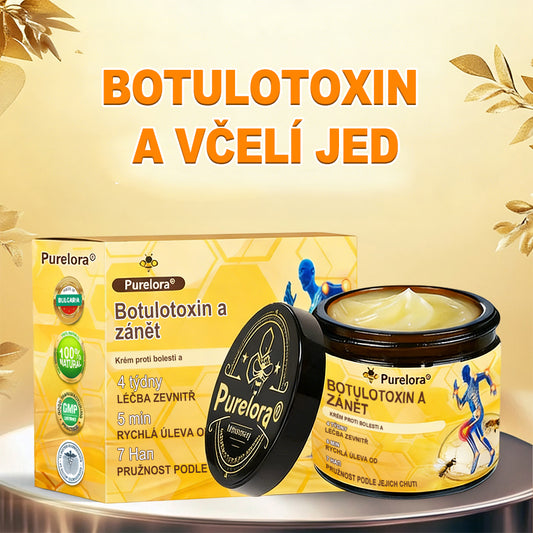 Krém na zmírnění bolesti a zpevnění kostí Purelora® s botulotoxinem a včelím jedem 🐝🌿 (Speciálně pro seniory a doporučen ortopedickými specialisty) 🔥🔥