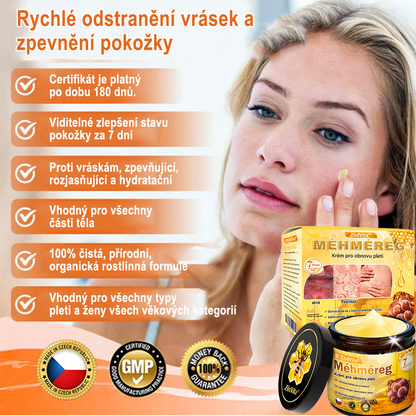 🇨🇿 ZödVita® Krém na obnovu pleti s včelím jedem☄️ Přírodní krém proti stárnutí, zpevňuje pleť, redukuje vrásky – 50 ml