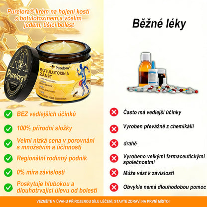 Krém na zmírnění bolesti a zpevnění kostí Purelora® s botulotoxinem a včelím jedem 🐝🌿 (Speciálně pro seniory a doporučen ortopedickými specialisty) 🔥🔥