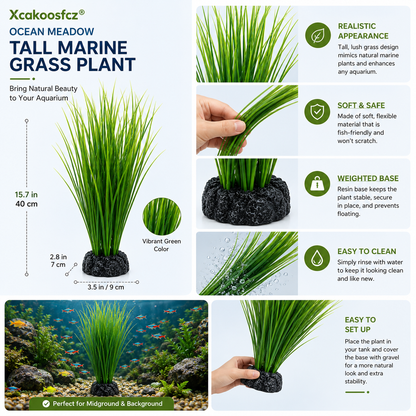Xcakoosfcz® Ocean Meadow Tall Marine Grass Plant