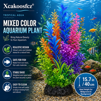 Xcakoosfcz® Tropical Aqua Mixed Color Aquarium Plant