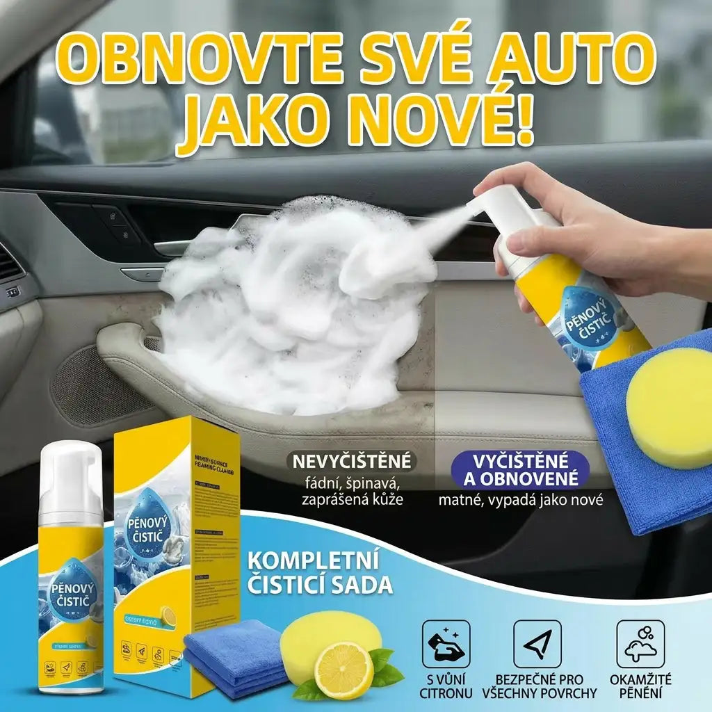 😳Bez drhnutí💦Pěnový čistič s více enzymy 4 v 1 Poslední den 80% SLEVA💦